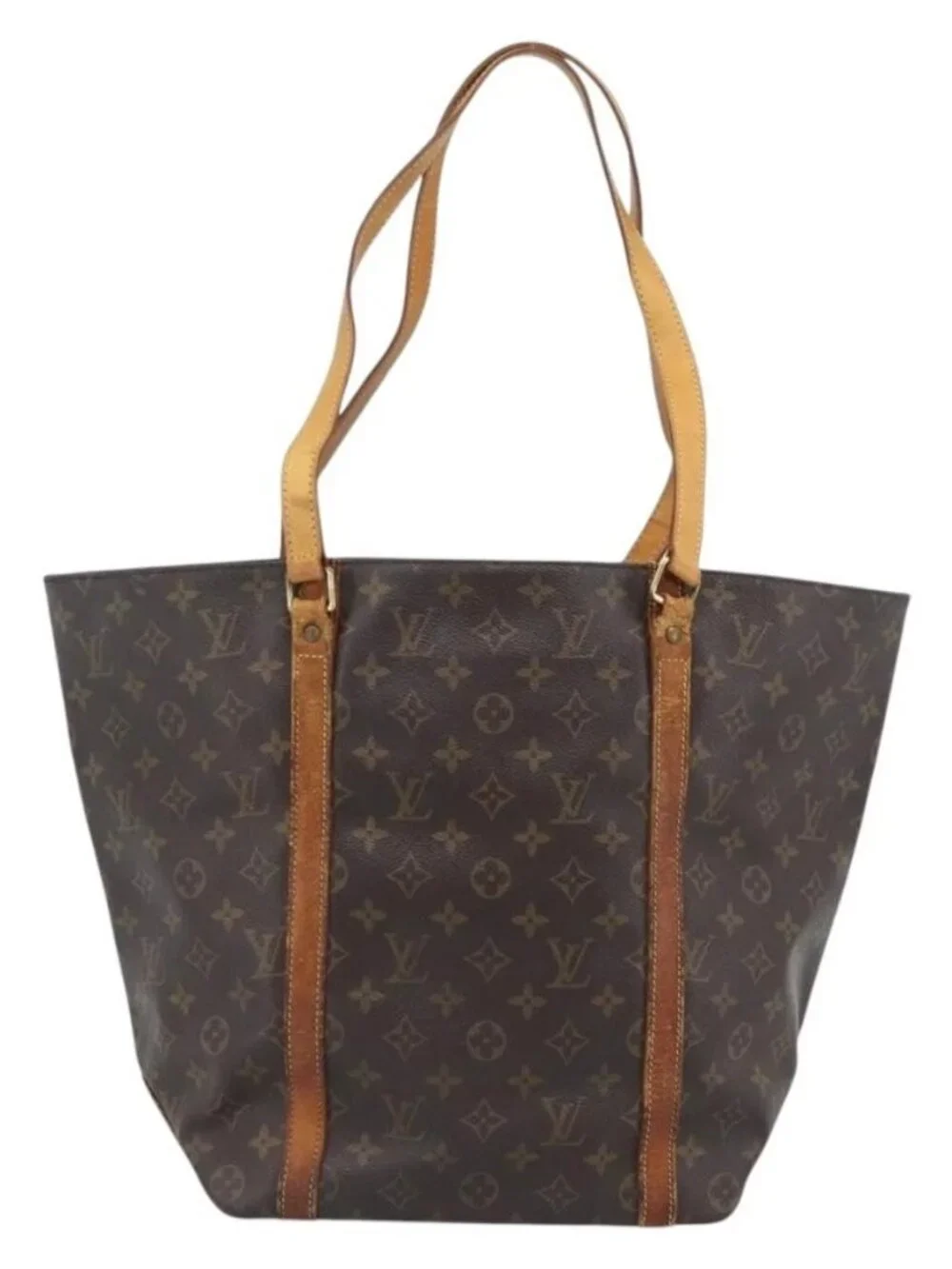LOUIS VUITTON Monogram Sac Shopping Tote Bag M51108 LV Auth bs35832